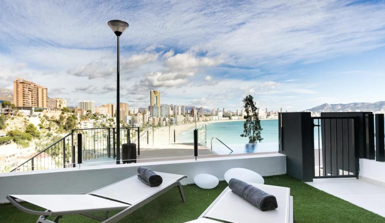 Luxury Apartment With Private Hot Tub By Poniente Beach Benidorm Dış mekan fotoğraf